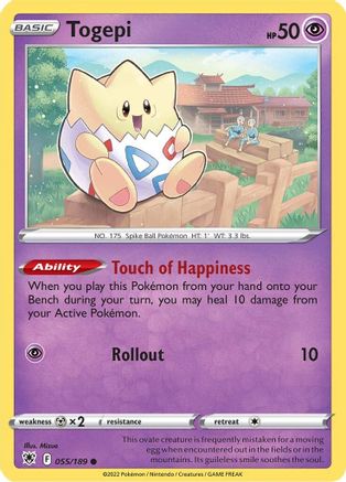 Togepi 55/189 - Astral Radiance Reverse Holofoil