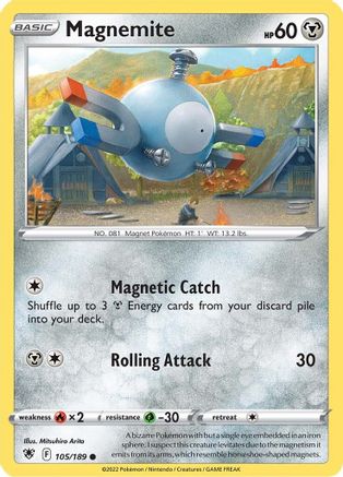 Magnemite 105/189 - SWSH10 Astral Radiance Normal - Common