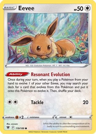 Eevee 119/189 - SWSH10 Astral Radiance Normal - Common