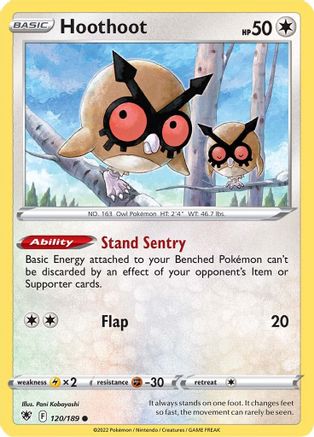 Hoothoot 120/189 - SWSH10 Astral Radiance Normal - Common