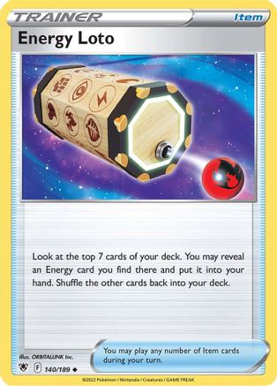 Energy Loto - 140/189 - SWSH10 Astral Radiance Reverse Holofoil