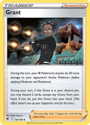 Grant 144/189 - SWSH10 Astral Radiance Reverse Holofoil - Uncommon
