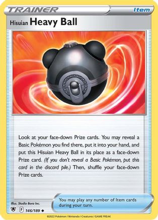Hisuian Heavy Ball 146/189 - SWSH10 Astral Radiance Reverse Holofoil - Uncommon
