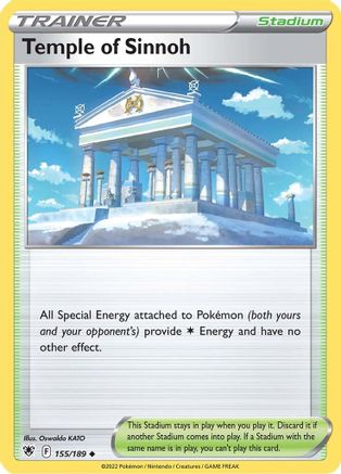 Temple of Sinnoh 155/189 - Astral Radiance Reverse Holofoil