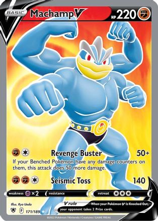 Machamp V (Full Art) 171/189 - SWSH10 Astral Radiance Holofoil - Ultra Rare