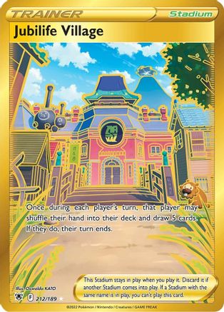 Jubilife Village (Secret) 212/189 - SWSH10 Astral Radiance Holofoil - Secret Rare