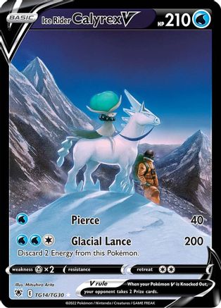 Ice Rider Calyrex V TG14/TG30 - SWSH10 Astral Radiance Trainer Gallery Holofoil - Ultra Rare