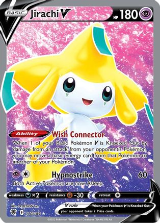 Jirachi V (Full Art) 170/189 - SWSH10 Astral Radiance Holofoil - Ultra Rare