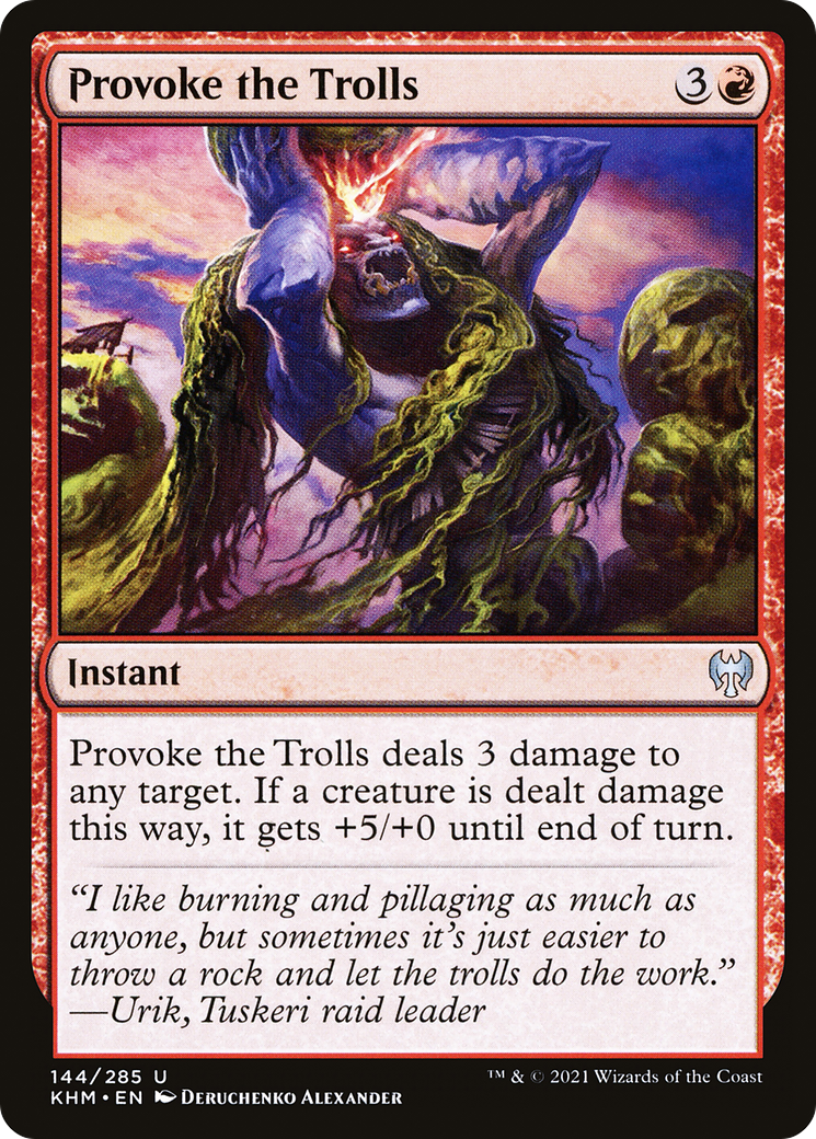 Provoke the Trolls  (KHM-144) - Kaldheim Foil