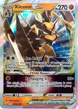 Kleavor VSTAR SWSH249 - SWSH Sword & Shield Promo Cards Holofoil - Promo