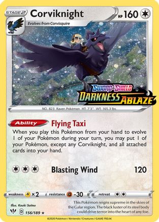 Corviknight 156/189 - Miscellaneous Cards & Products Holofoil - Promo