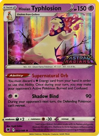 Hisuian Typhlosion 052/189 - Miscellaneous Cards & Products Holofoil - Promo