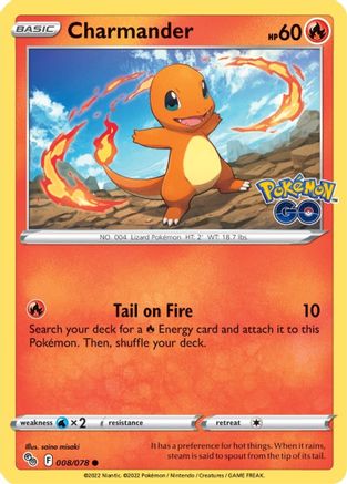 Charmander (8/078) - Pokemon GO  - Common