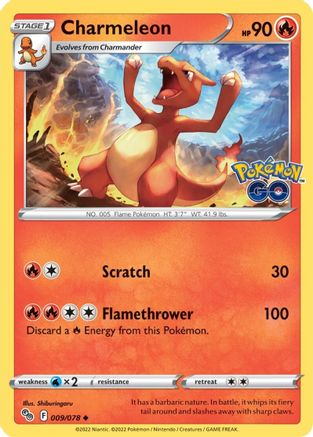 Charmeleon (9/078) - Pokemon GO  - Uncommon