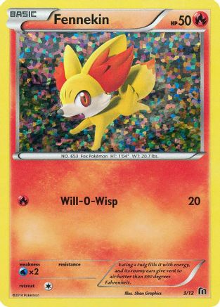 Fennekin 3/12 - McDonalds Collection 2016 Holofoil