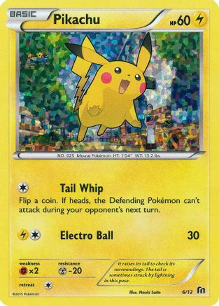 Pikachu 6/12 - McDonalds Collection 2016 Holofoil