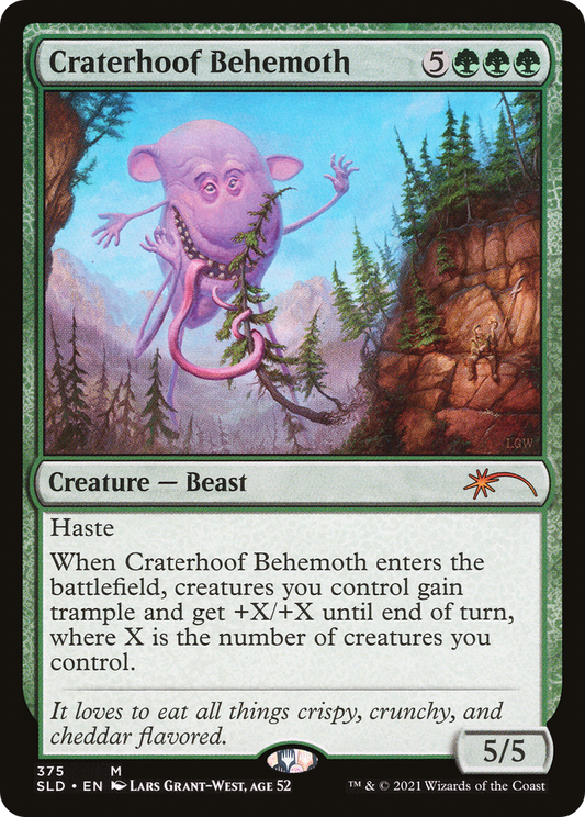 Craterhoof Behemoth (SLD-375) - Secret Lair Drop
