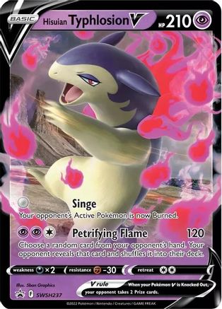 Hisuian Typhlosion V SWSH237 - SWSH Sword & Shield Promo Cards Holofoil - Promo