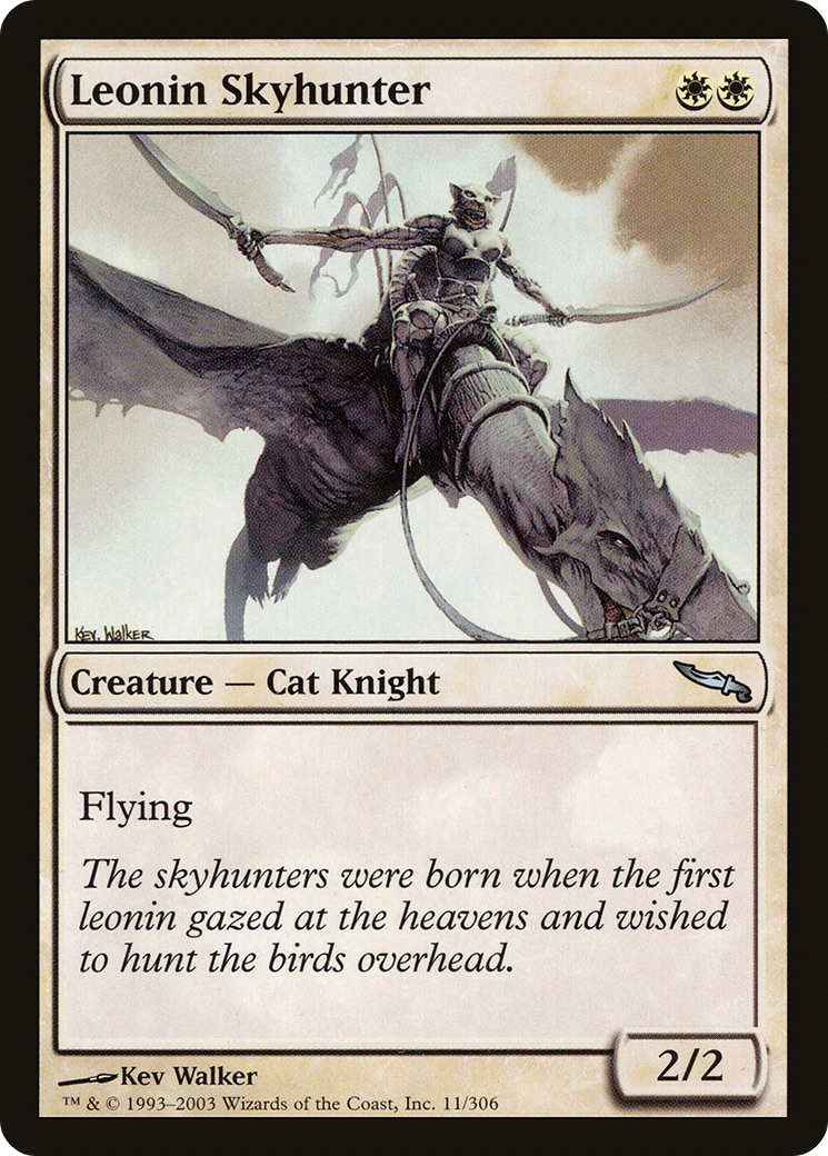 Leonin Skyhunter (MRD-011) - Mirrodin Foil