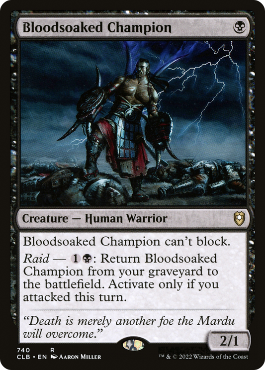 Bloodsoaked Champion (CLB-740) - Commander Legends: Battle for Baldur's Gate