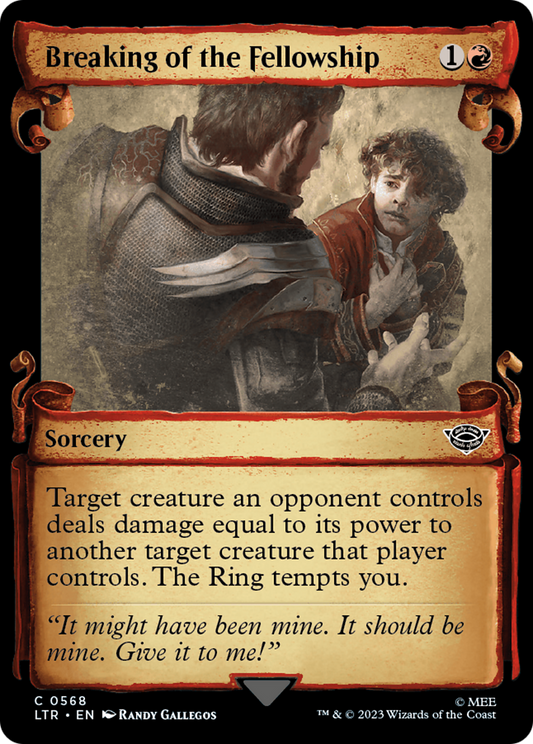 Breaking of the Fellowship (Showcase Scrolls) (LTR-568) - The Lord of the Rings: Tales of Middle-earth: (Showcase)