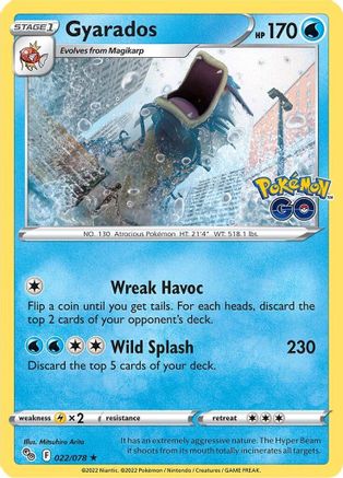 Gyarados (22/078) - Pokemon GO Holofoil - Holo Rare