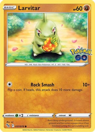 Larvitar (37/078) - Pokemon GO  - Common