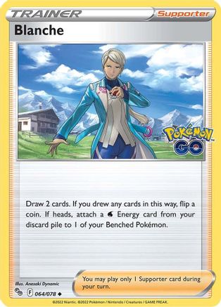 Blanche (64/078) - Pokemon GO Reverse Holofoil - Uncommon