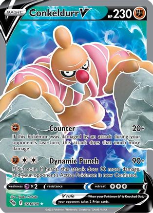Conkeldurr V (Full Art) (73/078) - Pokemon GO Holofoil - Ultra Rare