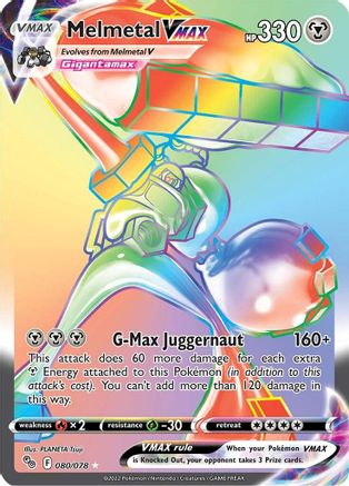 Melmetal VMAX (Secret) (80/078) - Pokemon GO Holofoil - Secret Rare