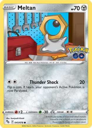Meltan (45/078) - Pokemon GO Reverse Holofoil - Common