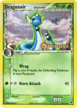 Dragonair (Delta Species) - 028/101 (Prerelease) 28 - Nintendo Promos