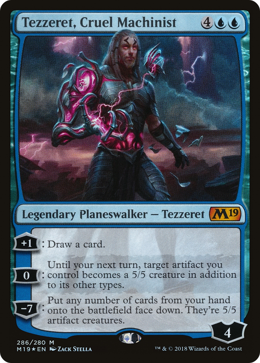 Tezzeret, Cruel Machinist (M19-286) - Core Set 2019 Foil