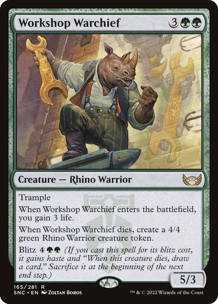 Workshop Warchief  (SNC-165) - Streets of New Capenna Foil