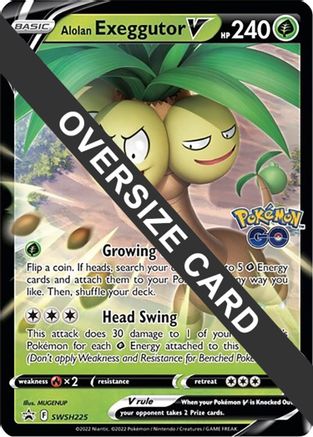 Alolan Exeggutor V SWSH225 - Jumbo Cards Holofoil