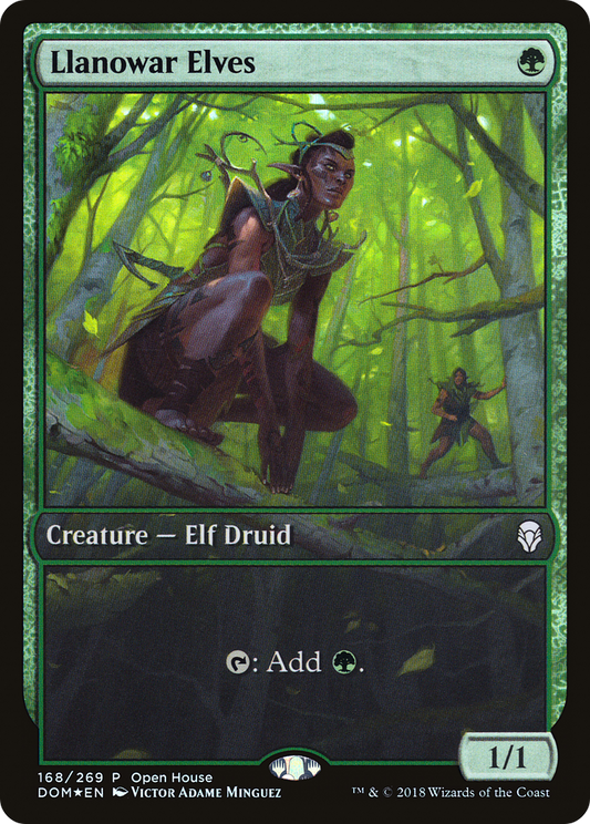 Llanowar Elves (PDOM-168) - Dominaria Promos Foil