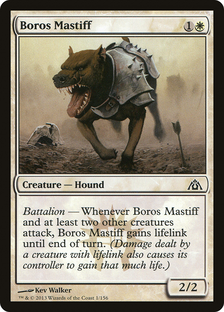 Boros Mastiff (DGM-001) - Dragon's Maze Foil