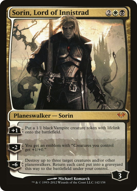 Sorin, Lord of Innistrad (DKA-142) - Dark Ascension