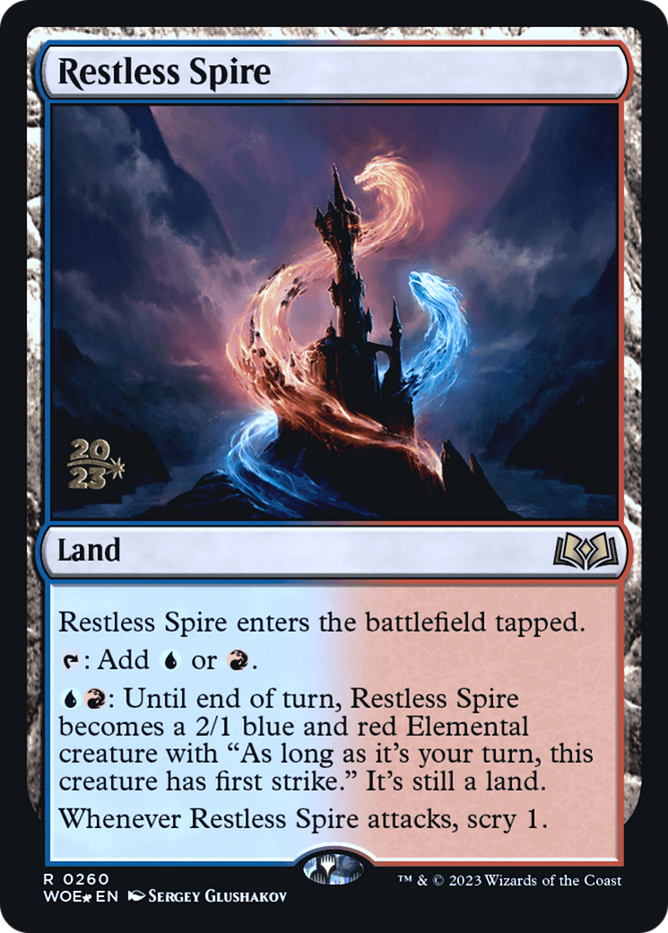 Restless Spire (PRE-260) - Wilds of Eldraine Promos (Prerelease) Foil
