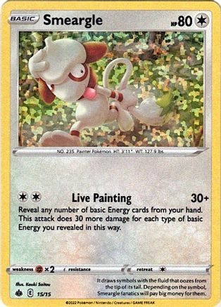 Smeargle - 15/15 15 - McDonalds Promos 2022 Holofoil