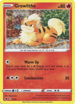 Growlithe (4/15) - McDonalds Promos 2022 Holofoil - Promo