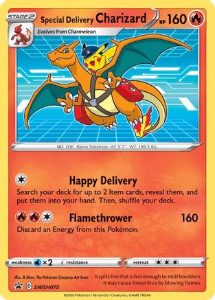 Special Delivery Charizard SWSH075 - SWSH Sword & Shield Promo Cards Holofoil - Promo