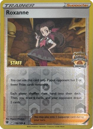 Roxanne (Regional Championships) [Staff] (150/189) - League & Championship Cards Reverse Holofoil - Promo