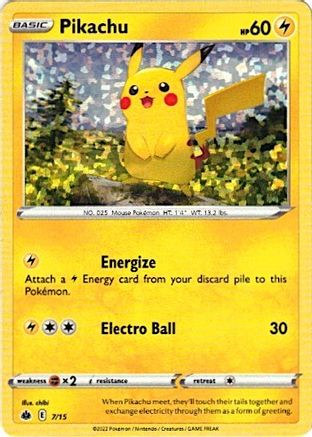 Pikachu - 7/15 7 - McDonalds Promos 2022 Holofoil