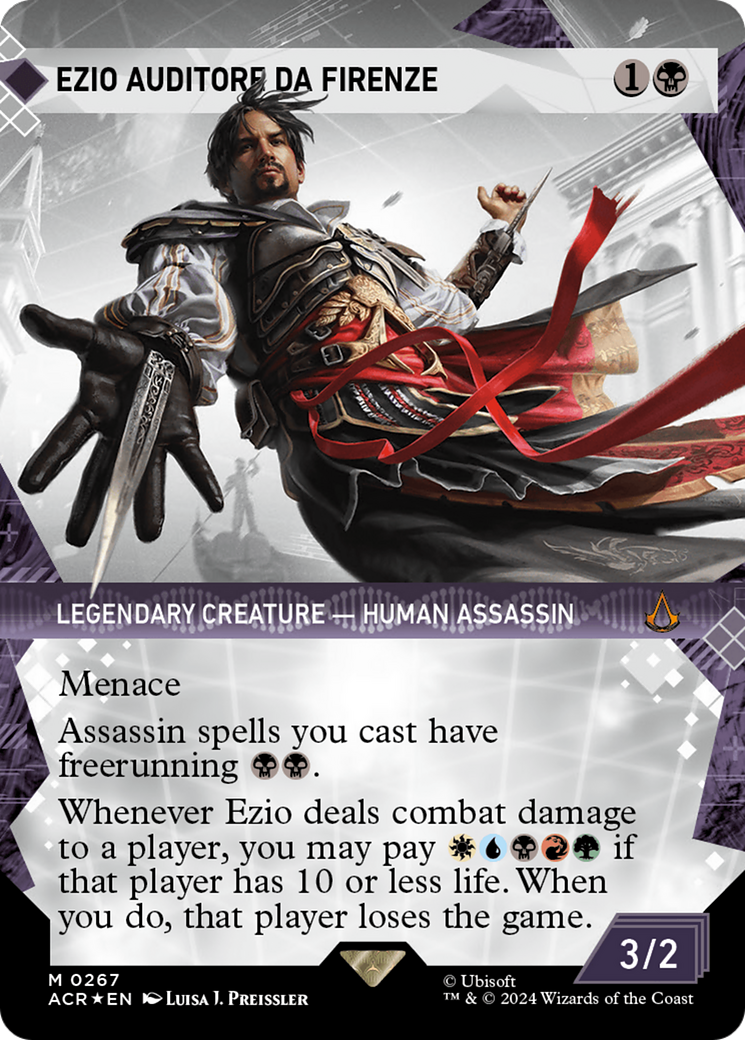 Ezio Auditore da Firenze (ACR-267) - Assassin's Creed: (Showcase) (Borderless) Foil