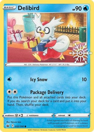 Delibird 032/198 - Miscellaneous Cards & Products Holofoil - Promo