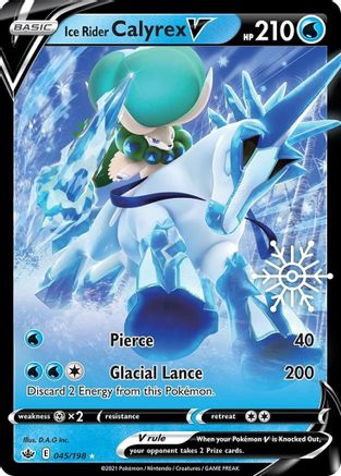 Ice Rider Calyrex V - 045/198 (Holiday Calendar) 45 - Miscellaneous Cards & Products Holofoil