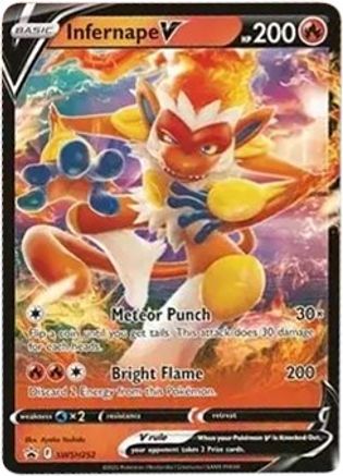 Infernape V SWSH252 - SWSH Sword & Shield Promo Cards Holofoil - Promo