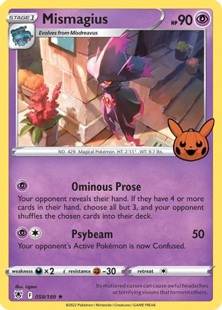 Mismagius (59/189) - Trick or Trade BOOster Bundle Holofoil - Promo