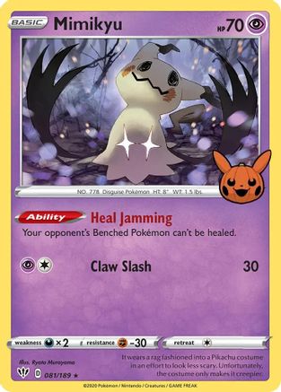 Mimikyu - 081/189 - Trick or Trade BOOster Bundle Holofoil
